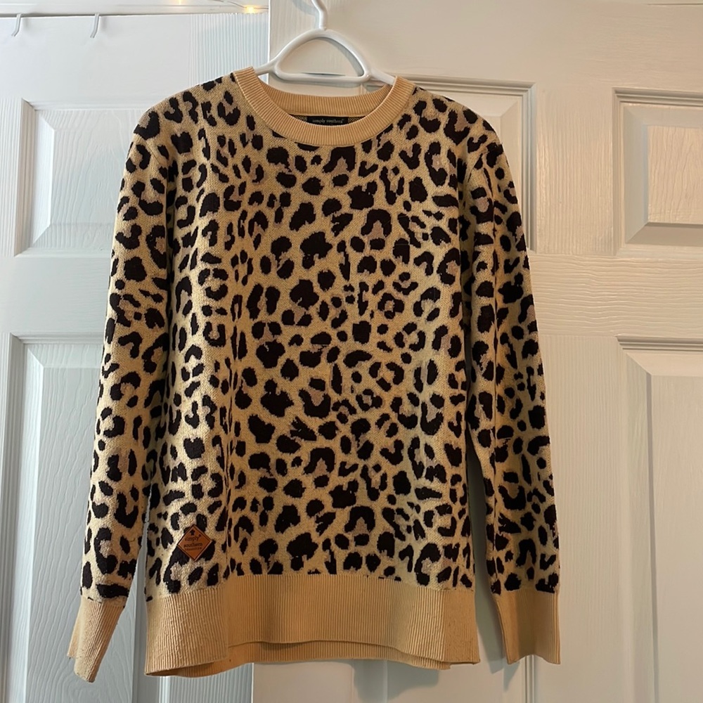 Cheetah print sweater